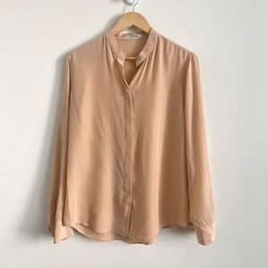 Everlane Pink Blush 100% Silk Shirt